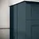 Lucia Inky Blue Vanity with Marble Top & Undermount Basin 830mm - Brass Knurled Handles