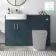 Harper Navy Blue Basin Vanity and Back To Wall Toilet Unit 1200mm - Excludes Toilet