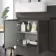 Foster Tungsten Grey Basin Vanity with Marble Top & Back To Wall Unit 1200mm - Excludes Toilet