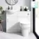 Quartz Gloss White Combination Vanity Basin and Miami Toilet 950mm