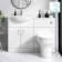 Quartz Gloss White Combination Vanity Basin and Miami Toilet 1150mm
