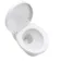 Quartz Gloss White Combination Vanity Basin and Austin Toilet 950mm - Black Accents
