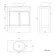Bermuda Inky Blue Vanity with Marble Top & Oval Counter Top Basin 800mm