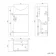 Quartz Gloss White Combination Vanity Basin and Houston Toilet 950mm - Black Accents