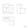 Quartz Gloss White Combination Vanity Basin and Houston Toilet 1050mm - Black Accents
