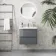 Corsica Storm Grey Wall Hung Basin Drawer Vanity 600mm