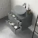 Corsica Storm Grey Wall Hung Drawer 600mm - Excludes Counter Top Basin