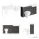 Monaco Graphite Grey Combination Vanity Basin with Marble Top and Seattle Toilet 1500mm