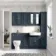 Monaco Inky Blue Combination Vanity Basin and Seattle Toilet 1500mm