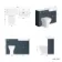 Monaco Inky Blue Combination Vanity Basin with Marble Top & Atlanta Toilet 1200mm