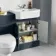 Monaco Inky Blue Combination Vanity Traditional Basin and Seattle Toilet 1200mm