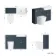 Monaco Inky Blue Combination Vanity Traditional Basin and Boston Toilet 1200mm