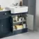 Monaco Inky Blue Combination Vanity Traditional Basin with Marble Top and Boston Toilet 1500mm