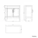 Bermuda Graphite Grey Cabinet with Marble Top 800mm Excludes Counter Top Basin - Brass Knurled Handles
