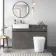 Foster Tungsten Grey Combination Vanity Basin and Tucson Toilet 1200mm