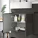 Foster Tungsten Grey Combination Vanity Basin and Houston Toilet 1200mm - Left Handed