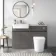 Foster Tungsten Grey Combination Vanity Basin with Marble Top & Tucson Toilet 1200mm
