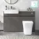 Foster Tungsten Grey Combination Vanity Basin with Marble Top & Houston Toilet 1200mm