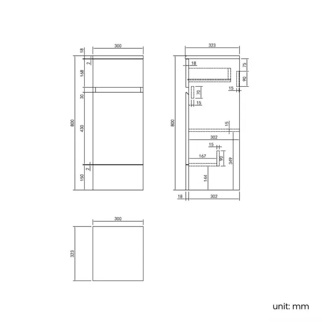 Foster Tungsten Grey Combination Vanity Basin and Houston Toilet 1500mm