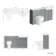 Monaco Dove Grey Combination Vanity Basin with Marble Top and Seattle Toilet 1500mm