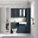 Monaco Inky Blue Basin Vanity and Back To Wall Unit 1200mm (Excludes Pan & Cistern)