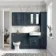 Monaco Inky Blue Traditional Basin Vanity and Back To Wall Unit 1500mm (Excludes Pan & Cistern)