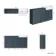 Monaco Inky Blue Traditional Basin Vanity and Back To Wall Unit 1500mm (Excludes Pan & Cistern)