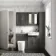 Monaco Graphite Grey Combination Vanity Traditional Basin with Marble Top & Boston Toilet 1200mm - Brass Knurled Handles