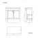 Bermuda Dove Grey Cabinet with Marble Top 800mm - Excludes Counter Top Basin