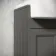 Monaco Graphite Grey Combination Vanity Basin and Hudson Toilet with Wooden Seat 1200mm