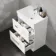 Avon Gloss White Basin Drawer Vanity 600mm and Toilet Set