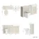 Monaco Chalk White Combination Vanity Basin and Hudson Toilet with Wooden Seat 1500mm
