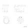 Monaco Chalk White Combination Vanity Basin and Hudson Toilet with Wooden Seat 1500mm
