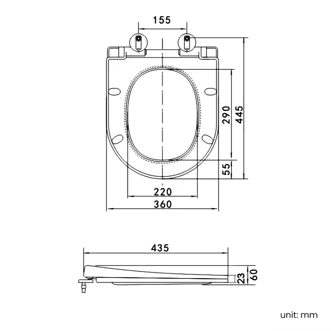 Miami & Aruba Quick Release Soft Close Slim Seat