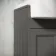 Monaco Graphite Grey Combination Vanity Basin and Hudson Toilet with Wooden Seat 1500mm