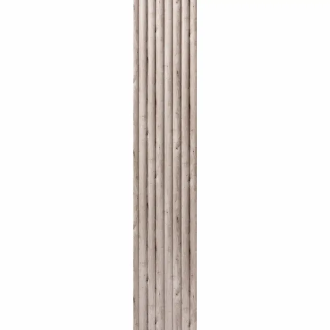 Trepanel Aqua 3D® Waterproof Grey Wood Effect Fluted Wall Panel 3 Pack (Covers 1.80 SQM)