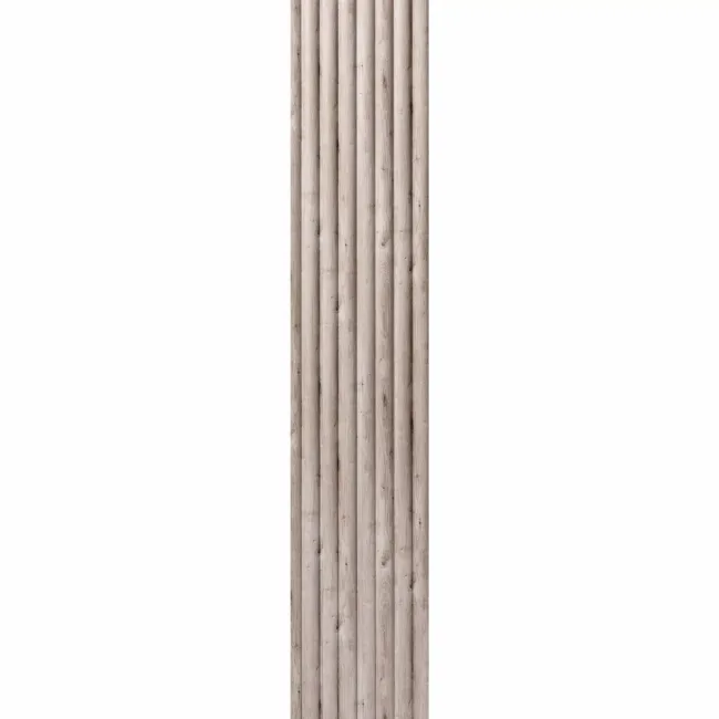 Trepanel Aqua 3D® Waterproof Grey Wood Effect Fluted Wall Panel 3 Pack (Covers 1.80 SQM)
