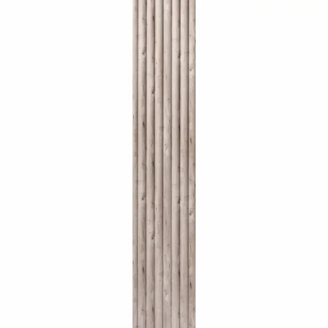 Trepanel Aqua 3D® Waterproof Grey Wood Effect Fluted Wall Panel 3 Pack (Covers 1.80 SQM)