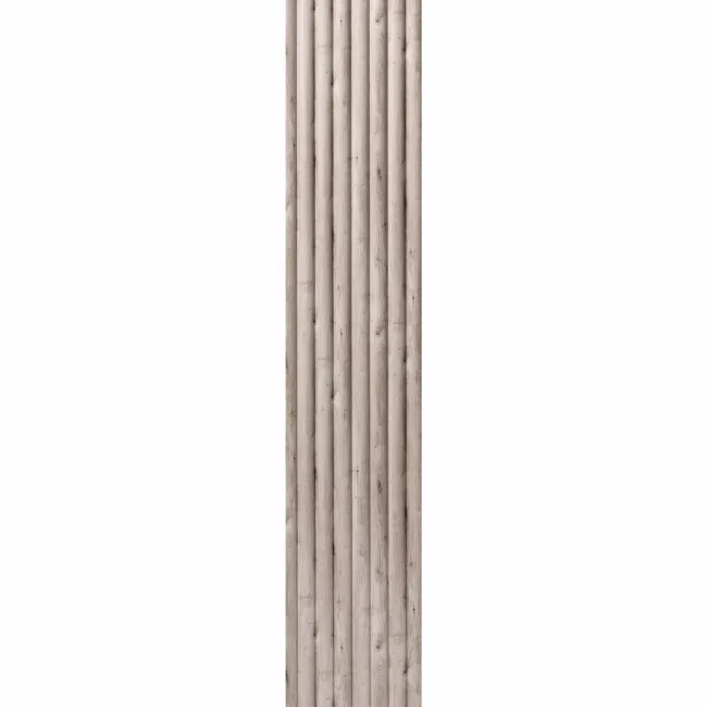 Trepanel Aqua 3D® Waterproof Grey Wood Effect Fluted Wall Panel 3 Pack (Covers 1.80 SQM)