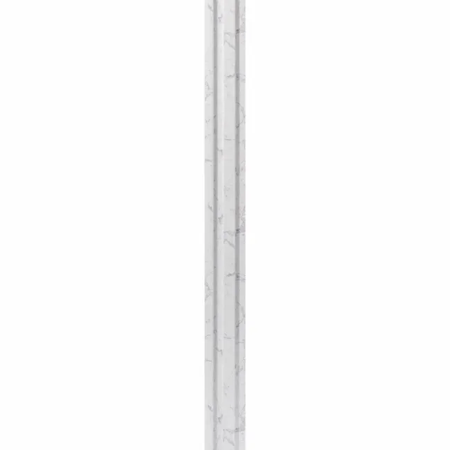 Trepanel Aqua 3D® Waterproof White Marble Slat Wall Panel 3 Pack (Covers 0.87 SQM)