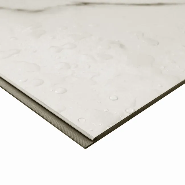 Trepanel Aqua Luxe® Carrara Soft Marble Effect Embossed Satin SPC Wall Panel 4 Pack (Covers 2.80 SQM)