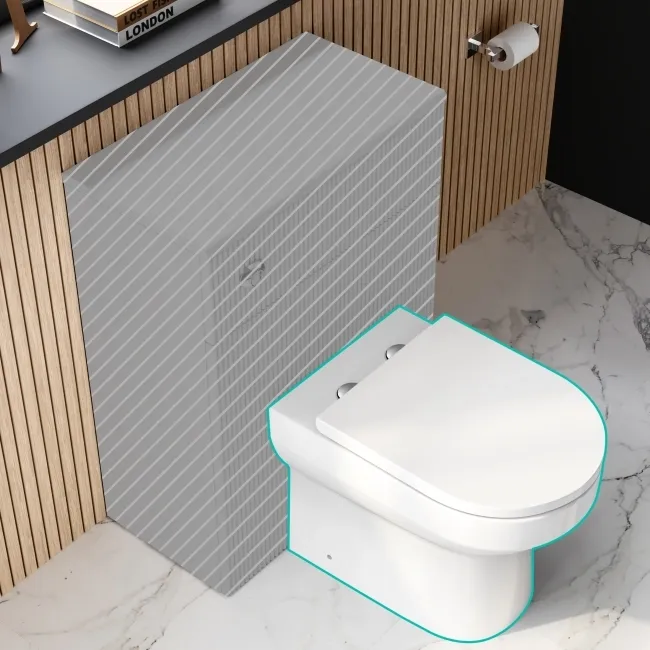 Miami Rimless Back To Wall Toilet With Soft Close Seat