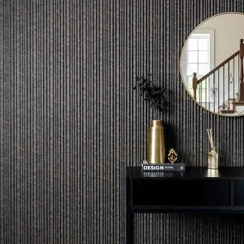 Trepanel Aqua 3D® Waterproof Dark Grey/Gold Marble Effect Grooved Wall Panel 3 Pack (Covers 0.87 SQM)