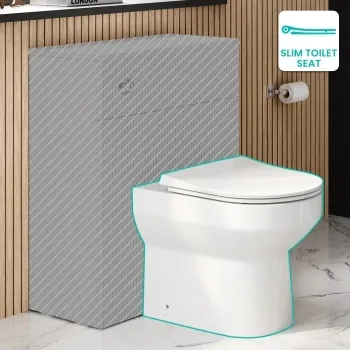 Miami Rimless Back To Wall Toilet With Slim Soft Close Seat