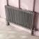 Athens Stone Grey Double Column Horizontal Traditional Radiator 600x1010mm