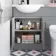 Quartz Stone Grey Combination Vanity Basin and Austin Toilet 1050mm - Black Accents