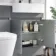 Foster Stone Grey Combination Vanity Basin and Boston Toilet 1200mm - Right Handed