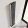 Marbella Anthracite Single Oval Panel Radiator 1600x240mm