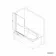 Stafford 1600x700 Shower Bath & 4mm Matt Black Screen with Rail