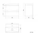 Corsica Gloss White Wall Hung Slimline Basin Drawer Vanity 600mm